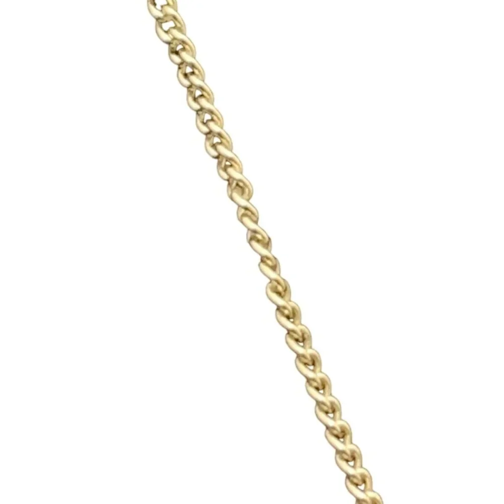 Avon Gold Tone Birth Flower Printed Pendant Necklace September (1701) - Picture 4 of 6